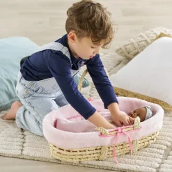 Coffret accessoires pour Grand poupon 36 cm et 42 cm : Couffin et Peluche rose - Corolle