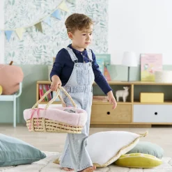 Coffret accessoires pour Grand poupon 36 cm et 42 cm : Couffin et Peluche rose - Corolle