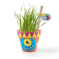 Coffret anniversaire - 10 pots "Petits monstres" - A semer - Radis et Capucine