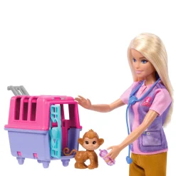 Coffret Barbie : Sauveteuse D'animaux - Mattel
