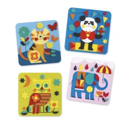 Coffret collage : Douces créatures - Djeco