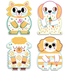 Coffret Coloriage : Animaux familiers à révéler - Djeco