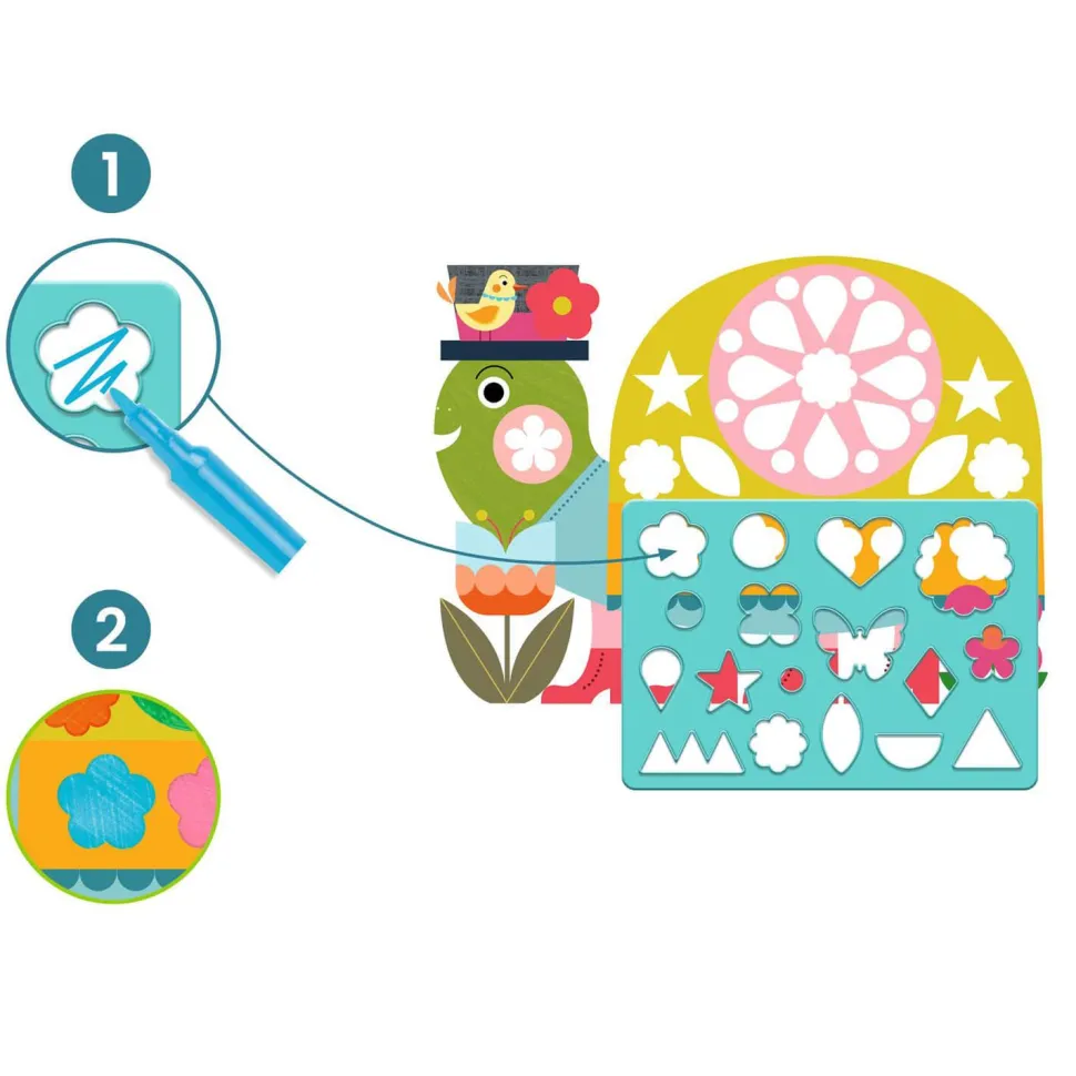 Coffret coloriage : Normé mais drôle - Djeco