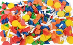 Coffret de 360 pièces plastiques transparentes à déposer, placer - Eduplay