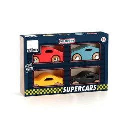 Coffret de 4 voitures - Super cars - Vilac