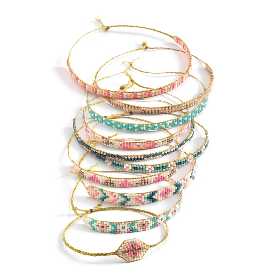 Coffret de bracelets et métier à tisser : Minuscules - Djeco