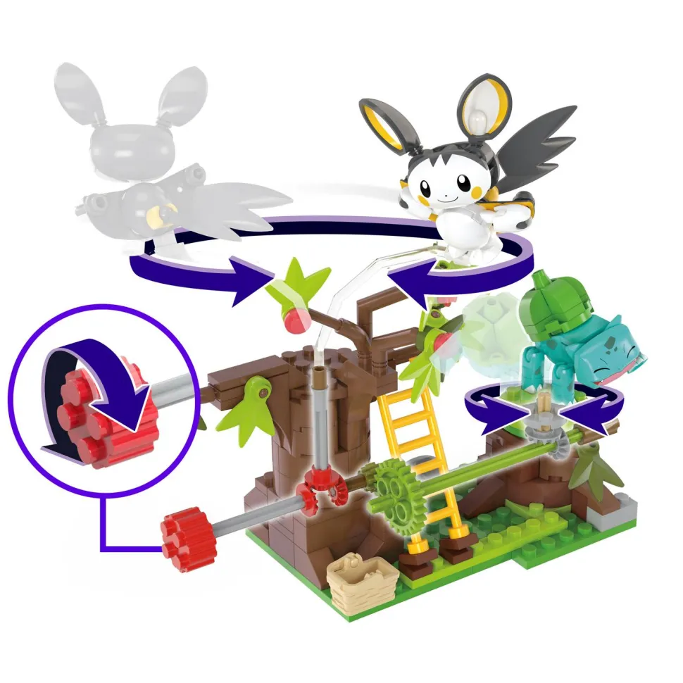 Coffret de construction : Bois Jolis - D'emolga et Bulbizzare - Mattel