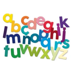 Coffret de magnets en bois - 80 lettres minuscules - Vilac