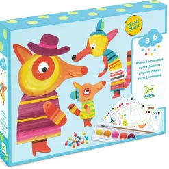 Coffret de peinture : La famille renard - Djeco