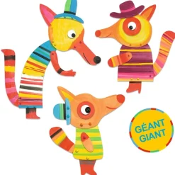 Coffret de peinture : La famille renard - Djeco
