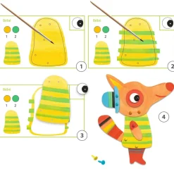 Coffret de peinture : La famille renard - Djeco