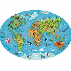 Coffret livre et puzzle de 205 pièces : Voyage, Découvre, Explore : Les espèces menacées - Sassi