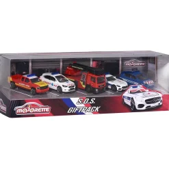 Coffret Majorette 5 pièces : Véhicules de secours - Smoby