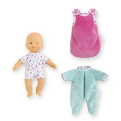 Coffret mini calin poupon 20 cm et accessoires : bonne nuit papillons - Corolle