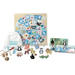 Coffret multi-jeux en bois : Multi-Jeux des tout-petits Iceland Michelle Carlslund - Vilac