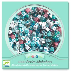 Coffret Perles alphabet, Argent - Djeco