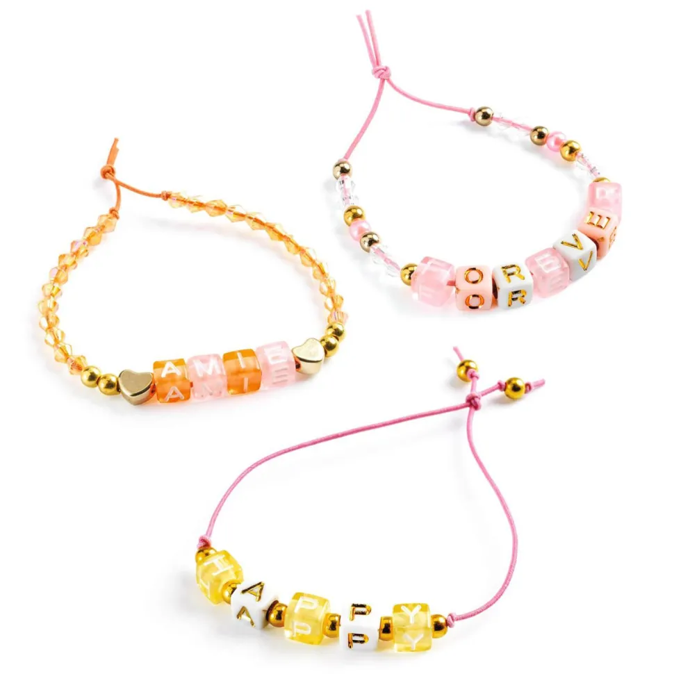 Coffret Perles alphabet, Or - Djeco