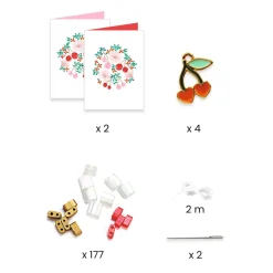 Coffret perles et bijoux You and Me : Tila et Cerises - Djeco