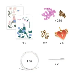 Coffret perles et bijoux You and Me : Heishi Cœurs - Djeco