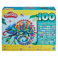 Coffret pâte à modeler Play-Doh : WOW 100 pots de couleurs - Hasbro