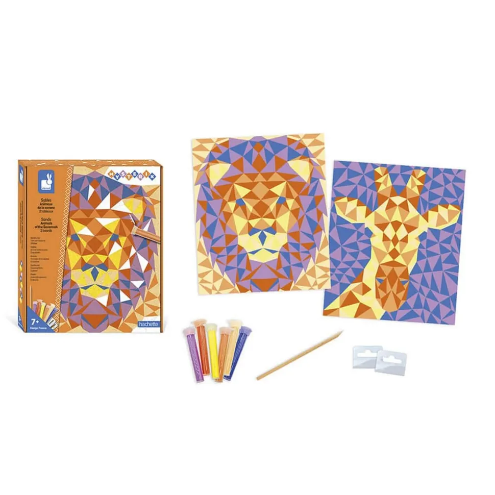 Coffret Sable : Animaux De La Savane - Janod