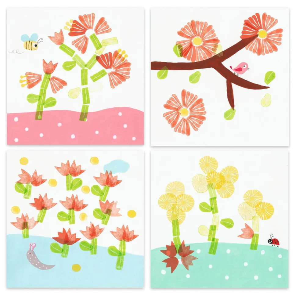 Coffret tampons : Avec des fleurs - Djeco