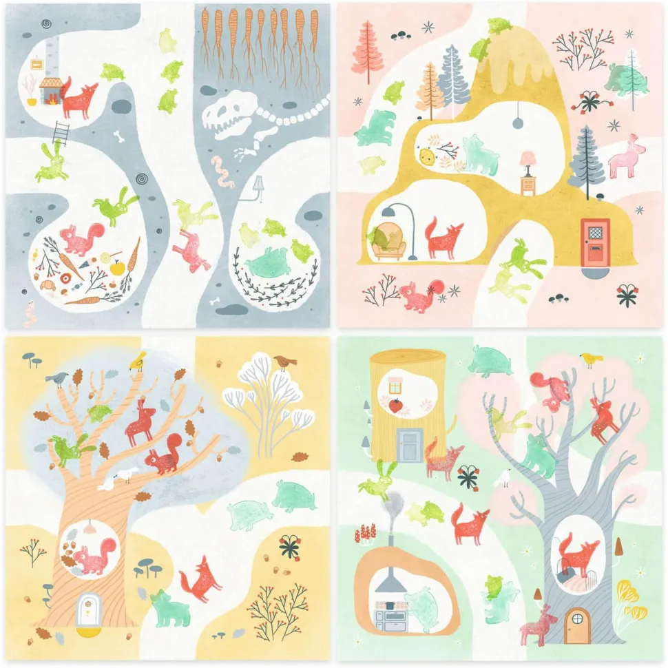 Coffret tampons : En visite - Djeco