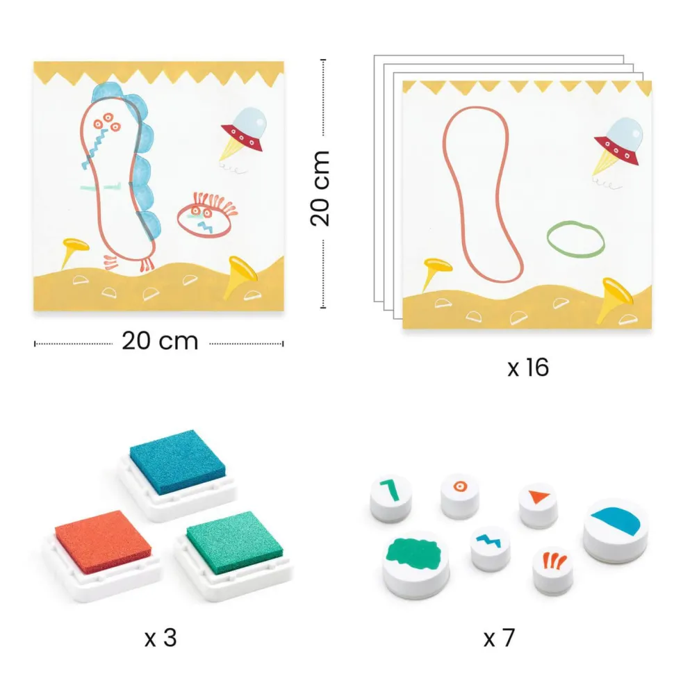 Coffret tampons : Là-haut - Djeco