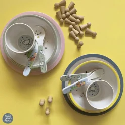 Coffret vaisselle Le Petit Prince : 5 pièces : Bleu - Petit Jour Paris