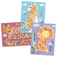 COLLAGES : Laine & scratch - Tout poilus ! - Djeco