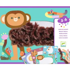 COLLAGES : Laine & scratch - Tout poilus ! - Djeco