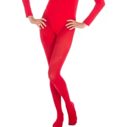 Collants adulte L/XL (40/46), Rouge - RueDeLaFete