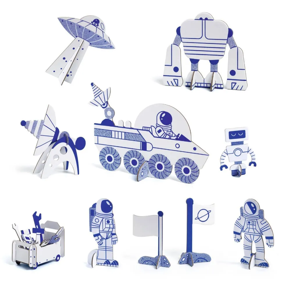 COLOR ASSEMBLE PLAY - DO IT YOURSELF : Fusée spatiale - Djeco