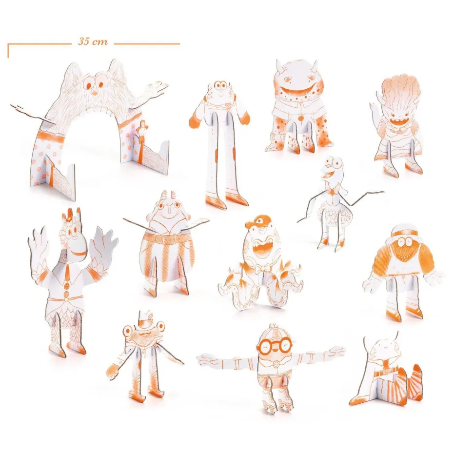 COLOR ASSEMBLE PLAY - DO IT YOURSELF : Team Monsters - Djeco