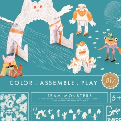 COLOR ASSEMBLE PLAY - DO IT YOURSELF : Team Monsters - Djeco