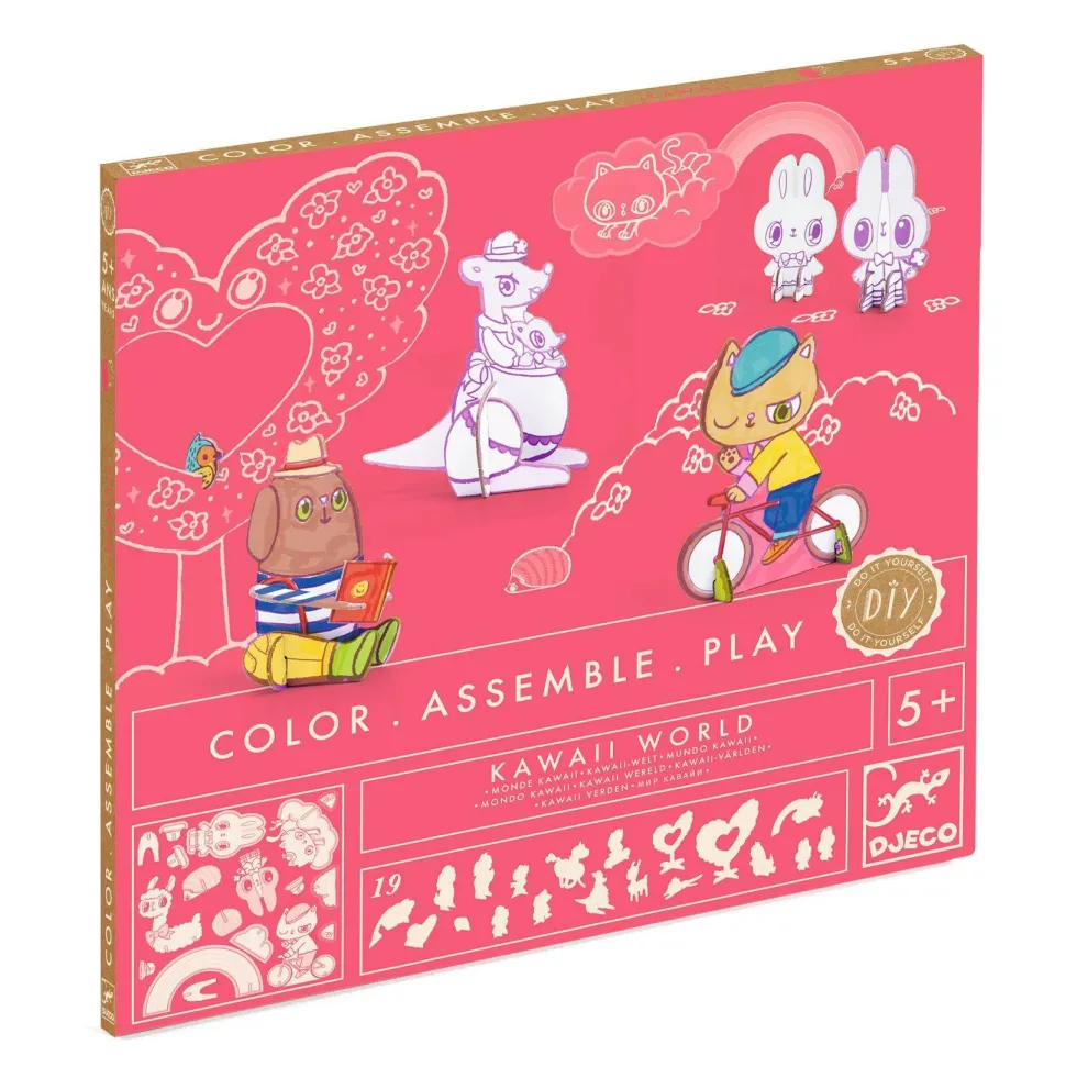 COLOR ASSEMBLE PLAY - DO IT YOURSELF : Kawaii world - Djeco