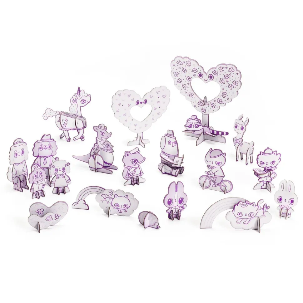 COLOR ASSEMBLE PLAY - DO IT YOURSELF : Kawaii world - Djeco