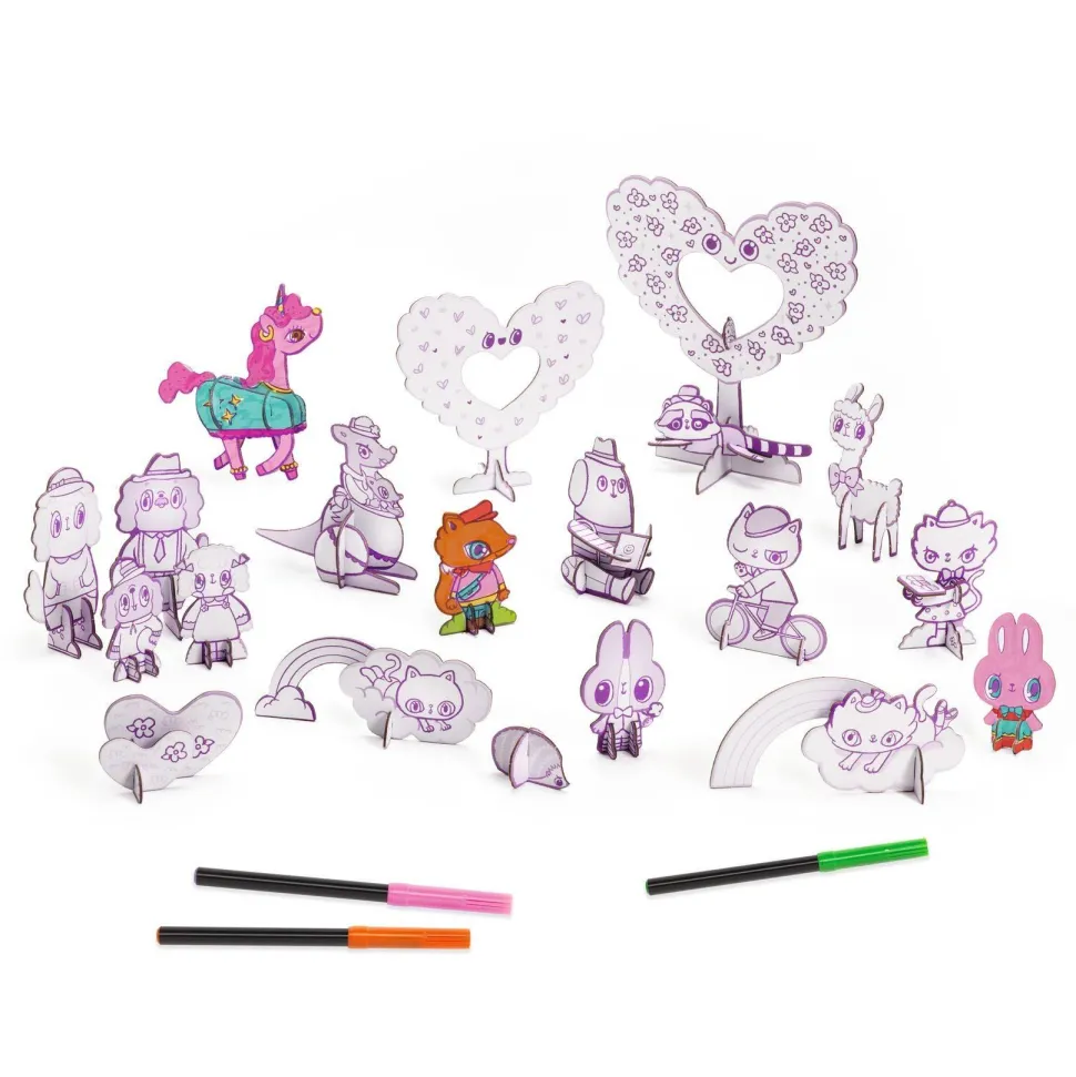 COLOR ASSEMBLE PLAY - DO IT YOURSELF : Kawaii world - Djeco