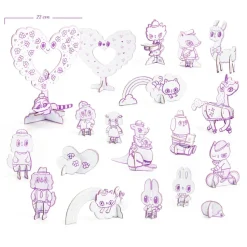 COLOR ASSEMBLE PLAY - DO IT YOURSELF : Kawaii world - Djeco