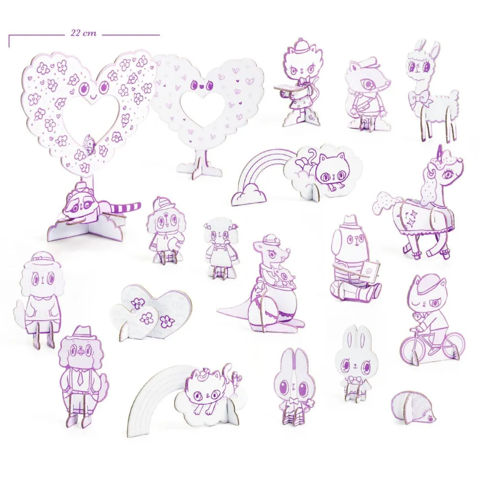 COLOR ASSEMBLE PLAY - DO IT YOURSELF : Kawaii world - Djeco