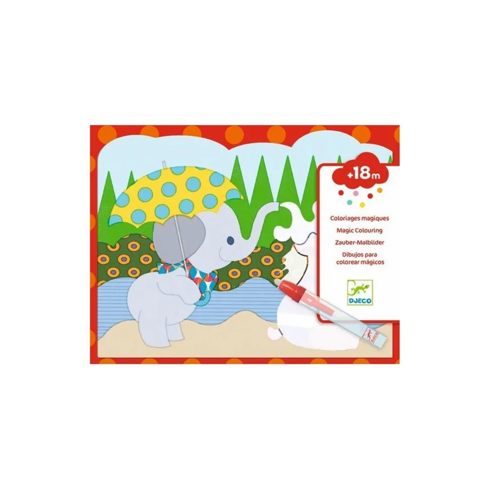 Coloriage à l'eau : Caché dehors - Djeco