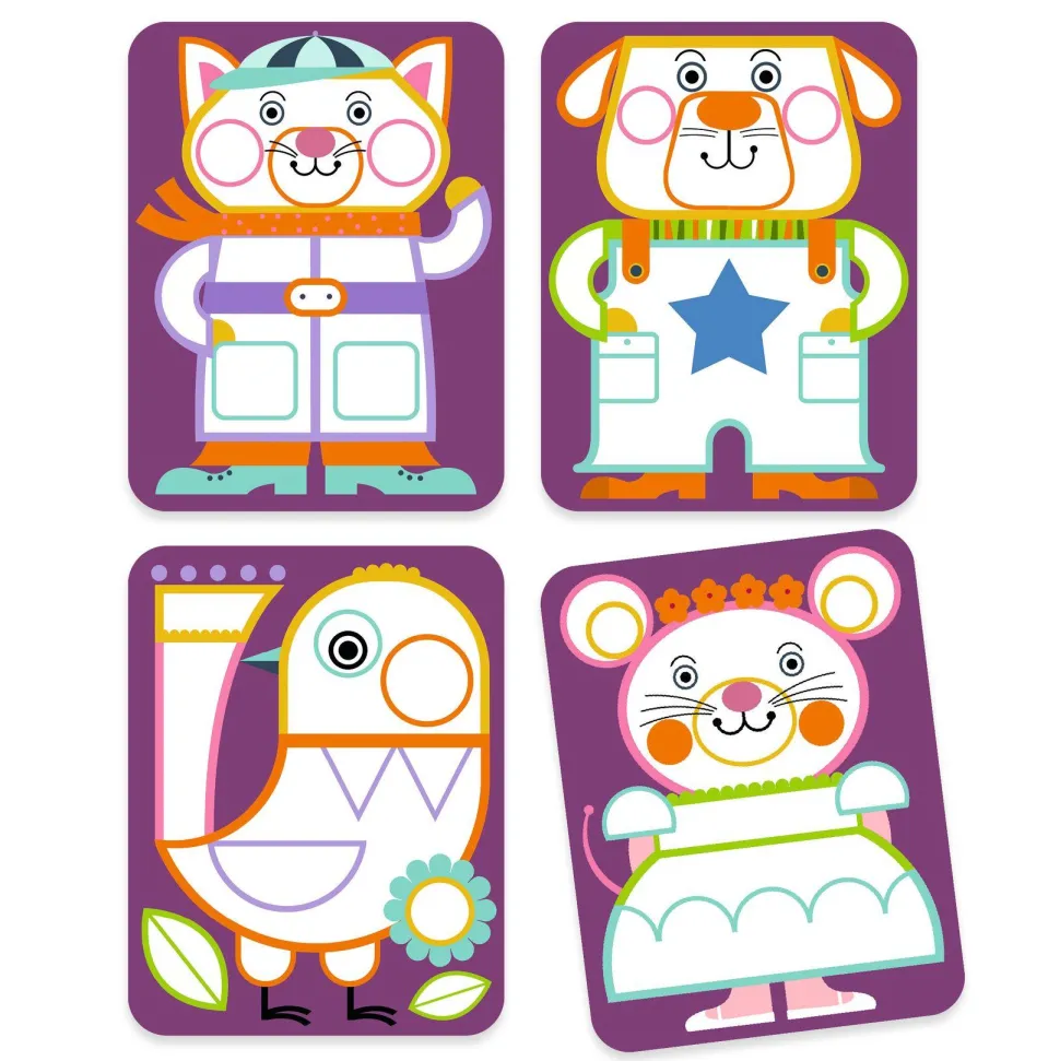 COLORIAGE : Peinture à la palette - Les Joufflus - Djeco