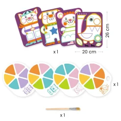 COLORIAGE : Peinture à la palette - Les Joufflus - Djeco