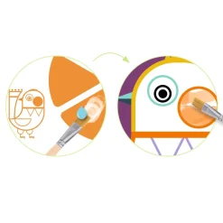 COLORIAGE : Peinture à la palette - Les Joufflus - Djeco