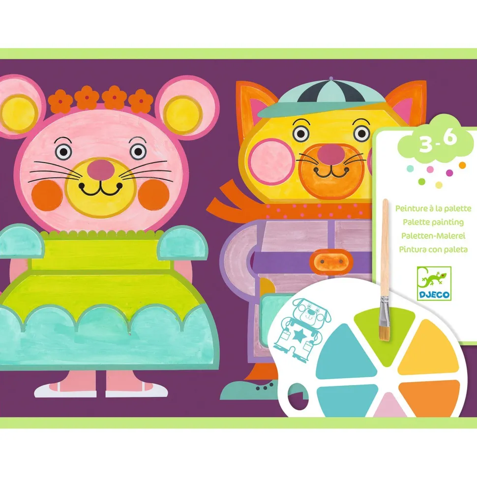 COLORIAGE : Peinture à la palette - Les Joufflus - Djeco