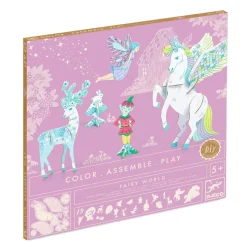 Coloriage et assemblage : Monde enchanté - Djeco