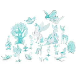 Coloriage et assemblage : Monde enchanté - Djeco