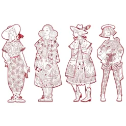 COLORIAGE GRAND FORMAT : Fiodor & ses amies - LES DEMOISELLES - Djeco