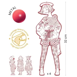 COLORIAGE GRAND FORMAT : Fiodor & ses amies - LES DEMOISELLES - Djeco