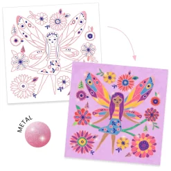 Coloriages brillants : Petites ailes - Djeco